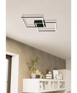 PLAFONIERA LED DA INTERNO EGLO "PALMAVES" NERO 3000-6500K