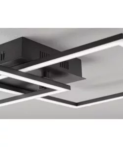 PLAFONIERA LED DA INTERNO EGLO "PALMAVES" NERO 3000-6500K