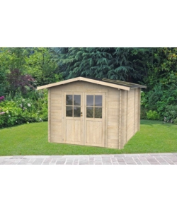 CASETTA IN LEGNO DA GIARDINO ALCE "OPERA" IN ABETE 254x276x218H CM