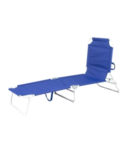 SDRAIO PIEGHEVOLE RECLINABILE EUROGARDEN IN POLIESTERE BLU 188X55X25 CM