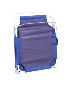 SDRAIO PIEGHEVOLE RECLINABILE EUROGARDEN IN POLIESTERE BLU 188X55X25 CM