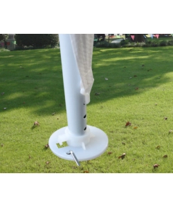 GAZEBO DA ESTERNO EUROGARDEN IN ACCIAIO BIANCO 3X3 M