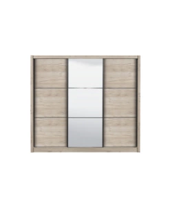 ARMADIO "MADRID" 3 ANTE SCORREVOLI CON SPECCHIO, 242X60X215 CM