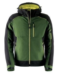 KAPRIOL GIACCA DA LAVORO "DYNAMIC" SOFTSHELL VERDE/NERO TG L