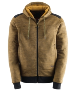 FELPA DA LAVORO "SLICK" CON CAPPUCCIO OCRA, TG XXXL - KAPRIOL