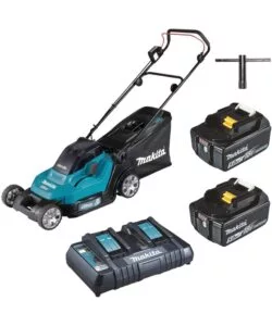 TAGLIAERBA A BATTERIA A SPINTA MAKITA "DLM432PT2" TAGLIO DA 43 CM 2 X 18V 5AH