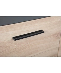 MOBILE BUFFET GRIGIO E QUERCIA, 134X40X86 CM