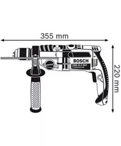 KIT VALIGETTA TRAPANO A PERCUSSIONE ELETTRICO BOSCH "GSB21-2RCT" 1300 W