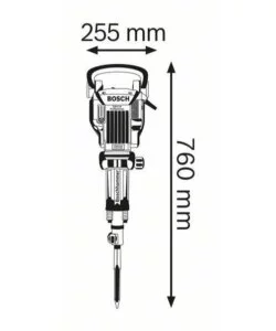 MARTELLO DEMOLITORE GSH16-30 ATTACCO EXMM30 1750W PROFESSIONALE BOSCH BLU