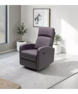 POLTRONA CON RECLINER MANUALE "MIRELLA" BLUE JEANS, 90X68X103 CM