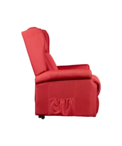 POLTRONA CON RECLINER ELETTRICO BELLAHOME "BERG" TESSUTO BORDEAUX, 72,5X94X109 CM