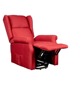 POLTRONA CON RECLINER ELETTRICO BELLAHOME "BERG" TESSUTO BORDEAUX, 72,5X94X109 CM