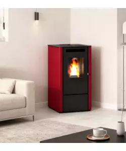 STUFA A PELLET PUNTO FUOCO "THELMA" BORDEAUX 8 KW