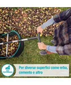 SPAZZATRICE RACCOGLI FOGLIE MANUALE GARDENA "3565-20" LARGHEZZA LAVORO 49 CM