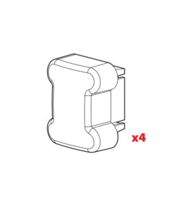 SET 4 TAPPI PER BARRE KARGO  N99996