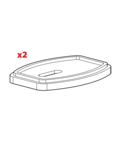 SET 2 DISTANZIALI PER TAMPONI KIT ATTACCHI KARGO - H = 7 MM  N99989