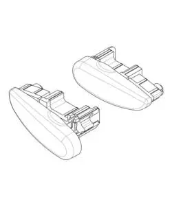 SET 2 TAPPI PER BARRE SILENZIO  N99949