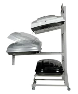 ESPOSITORE CON RUOTE PER 3 BOX TETTO  N60030