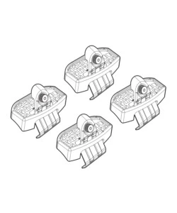 KIT ATTACCHI PER BARRE AUTO PORTATUTTO NISSAN MICRA 17>  N21209