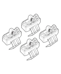 KIT ATTACCHI PER BARRE AUTO PORTATUTTO PEUGEOT 3008 16>  N21204