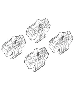 KIT ATTACCHI PER BARRE AUTO PORTATUTTO TOYOTA VERSO 09>  N21201