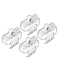 KIT ATTACCHI PER BARRE AUTO PORTATUTTO HONDA JAZZ 15>  N21196