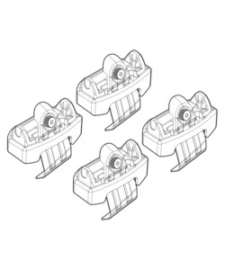 KIT ATTACCHI PER BARRE AUTO PORTATUTTO MAZDA 6 4P 13>  N21195