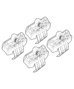KIT ATTACCHI PER BARRE AUTO PORTATUTTO AUDI A6 4P 11>  N21194