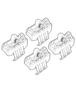 KIT ATTACCHI PER BARRE AUTO PORTATUTTO HONDA CR-V 12>  N21193