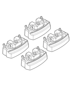 KIT ATTACCHI PER BARRE AUTO PORTATUTTO MERCEDES CLA SHOOTING BRAKE 15>  N21188