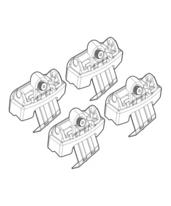 KIT ATTACCHI PER BARRE AUTO PORTATUTTO SKODA RAPID SPACEBACK 13>, SUPERB 15>  N21182