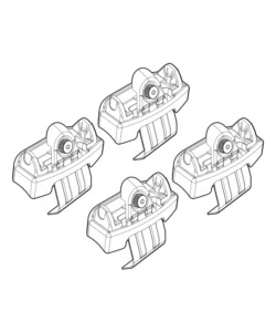 KIT ATTACCHI PER BARRE AUTO PORTATUTTO SKODA FABIA 15>  N21181