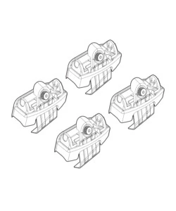 KIT ATTACCHI PER BARRE AUTO PORTATUTTO MAZDA 2 5P 15>  N21173