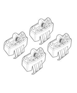 KIT ATTACCHI PER BARRE AUTO PORTATUTTO KIA RIO 5P 09/11>  N21168
