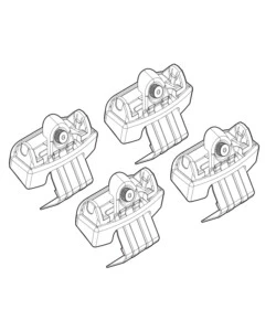 KIT ATTACCHI PER BARRE AUTO PORTATUTTO KIA VENGA 02/10>  N21166
