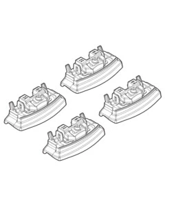 KIT ATTACCHI PER BARRE AUTO PORTATUTTO KIA SOUL 01/14> (NO RAILING)  N21164