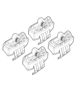 KIT ATTACCHI PER BARRE AUTO PORTATUTTO TOYOTA RAV 4 (NO RAILING) 13>  N21161