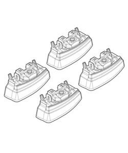 KIT ATTACCHI PER BARRE AUTO PORTATUTTO MERCEDES CLASS C 07>, CLASSE E 09>  N21158