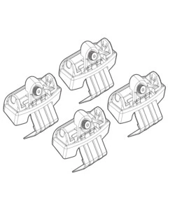 KIT ATTACCHI PER BARRE AUTO PORTATUTTO CITROEN C4 PICASSO 06/13>  N21157