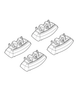KIT ATTACCHI PER BARRE AUTO PORTATUTTO OPEL ADAM 13>  N21154