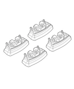 KIT ATTACCHI PER BARRE AUTO PORTATUTTO MAZDA CX-5 04/12>  N21152