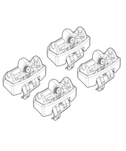 KIT ATTACCHI PER BARRE AUTO PORTATUTTO PEUGEOT 206 3/5P 98>13  N21151