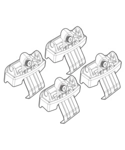 KIT ATTACCHI PER BARRE AUTO PORTATUTTO TOYOTA VERSO-S 05/11>  N21140