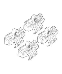 KIT ATTACCHI PER BARRE AUTO PORTATUTTO TOYOTA YARIS 5P 10/11>  N21139