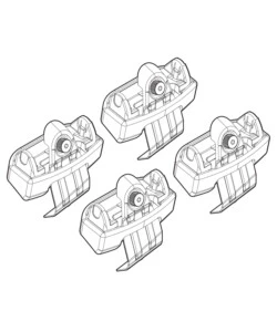 KIT ATTACCHI PER BARRE AUTO PORTATUTTO AUDI A3 3P, 5P SPORTBACK(NO PROFILO)1  N21138