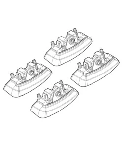 KIT ATTACCHI PER BARRE AUTO PORTATUTTO OPEL ASTRA 5P 10>  N21134