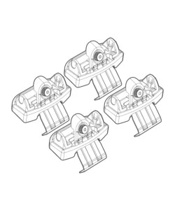 KIT ATTACCHI PER BARRE AUTO PORTATUTTO NISSAN JUKE 10>  N21131