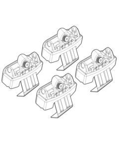 KIT ATTACCHI PER BARRE AUTO PORTATUTTO VW POLO 5P 09/09>  N21127