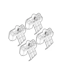KIT ATTACCHI PER BARRE AUTO PORTATUTTO OPEL INSIGNA 09>  N21123