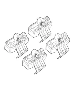 KIT ATTACCHI PER BARRE AUTO PORTATUTTO AUDI A4 07>  N21122